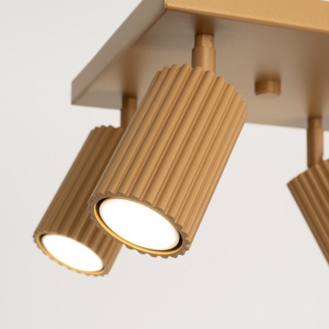 Sollux Lighting Plafon KARBON 4 złoty