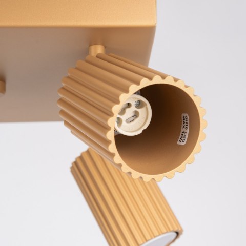 Sollux Lighting Plafon KARBON 4 złoty