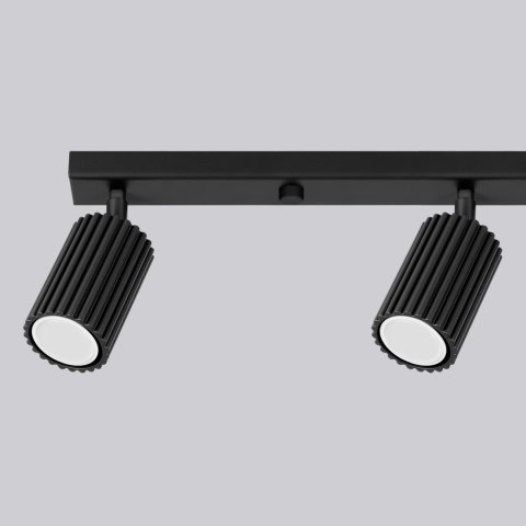 Sollux Lighting Plafon KARBON 4L czarny