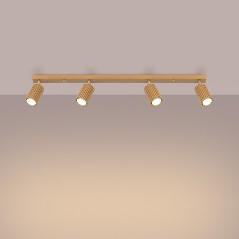 Sollux Lighting Plafon KARBON 4L złoty