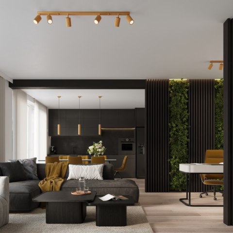 Sollux Lighting Plafon KARBON 4L złoty