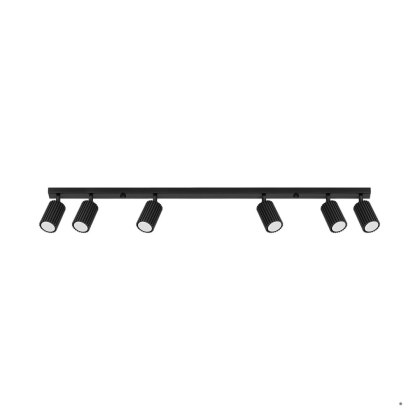 Sollux Lighting Plafon KARBON 6L czarny