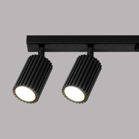 Sollux Lighting Plafon KARBON 6L czarny