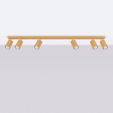 Sollux Lighting Plafon KARBON 6L złoty