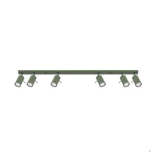 Sollux Lighting Plafon RING 6L zielony oliwkowy
