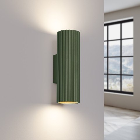 Sollux Lighting Kinkiet KARBON 20 zielony oliwkowy