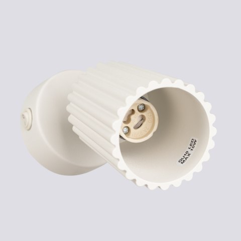 Sollux Lighting Kinkiet KARBON beżowy z włącznikiem