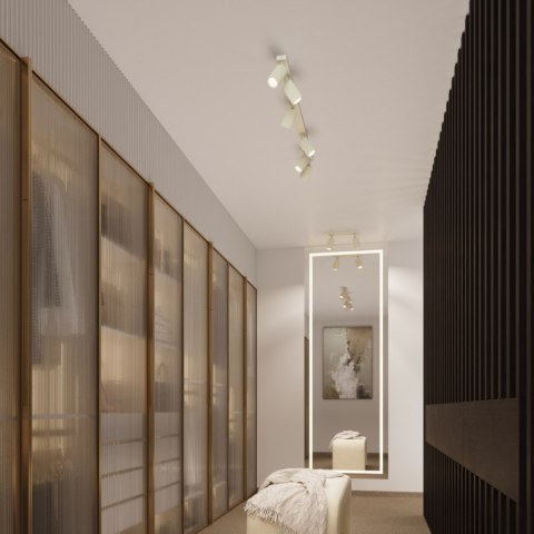 Sollux Lighting Kinkiet KARBON beżowy z włącznikiem