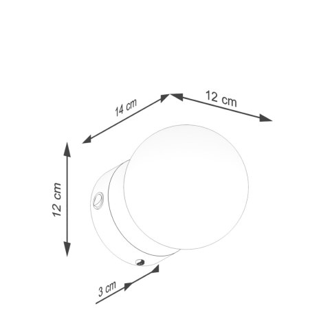Sollux Lighting Kinkiet YOLI 1 biały