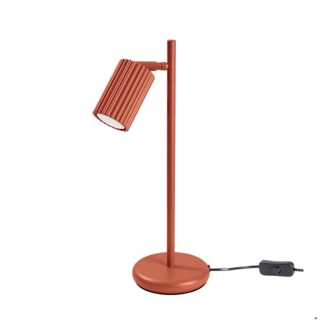 Sollux Lighting Lampa biurkowa KARBON ochra czerwona