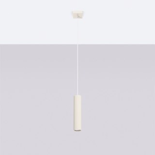 Sollux Lighting Lampa wisząca KARBON 1 beżowy