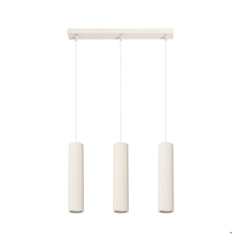 Sollux Lighting Lampa wisząca KARBON 3L beżowy