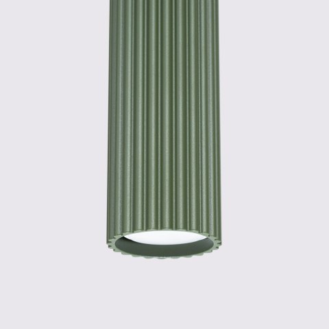 Sollux Lighting Lampa wisząca KARBON 3L zielona oliwka