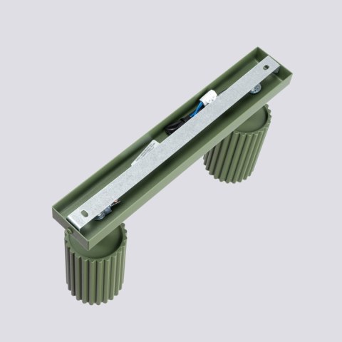 Sollux Lighting Plafon KARBON 2 zielony oliwkowy