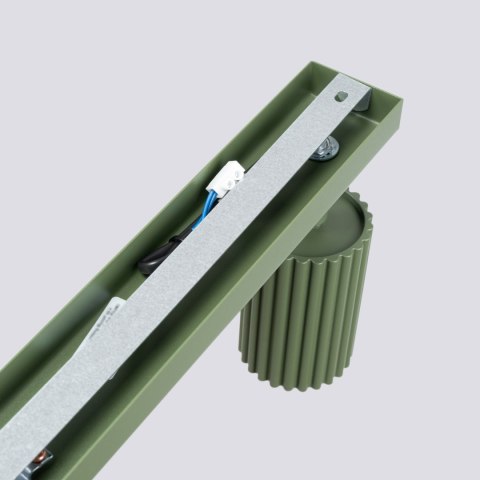 Sollux Lighting Plafon KARBON 3L zielony oliwkowy