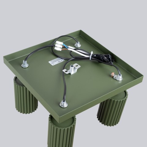 Sollux Lighting Plafon KARBON 4 zielony oliwkowy