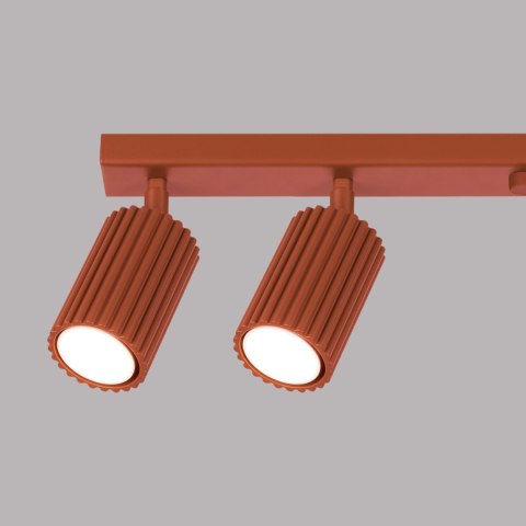 Sollux Lighting Plafon KARBON 6L ochra czerwona