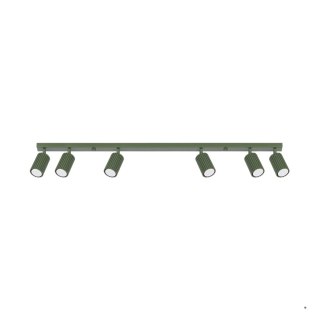 Sollux Lighting Plafon KARBON 6L zielony oliwkowy