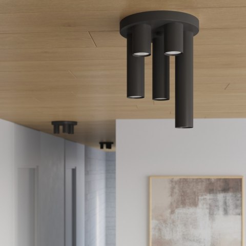 Sollux Lighting Plafon LAGOS 5P czarny