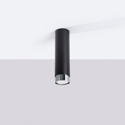 Sollux Lighting Plafon NERO 22,5 czarny/chrom