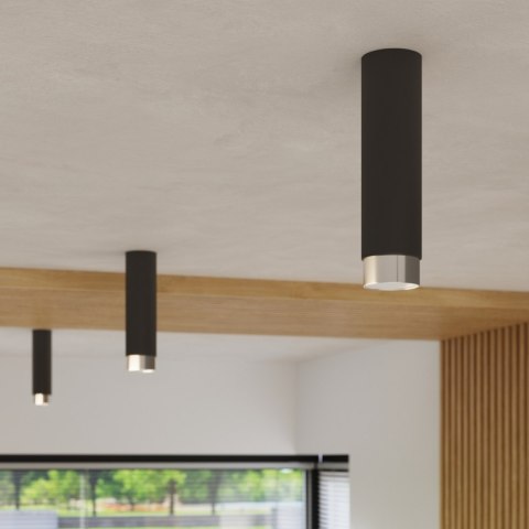 Sollux Lighting Plafon NERO 22,5 czarny/chrom