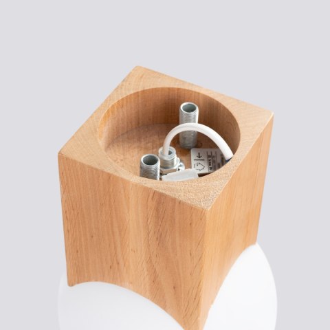 Sollux Lighting Plafon SOLIS naturalne drewno