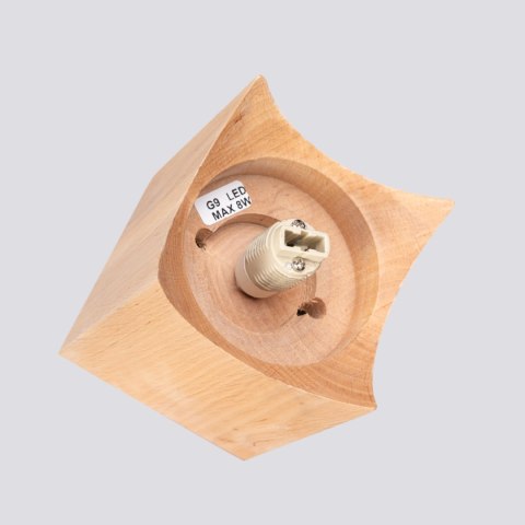 Sollux Lighting Plafon SOLIS naturalne drewno