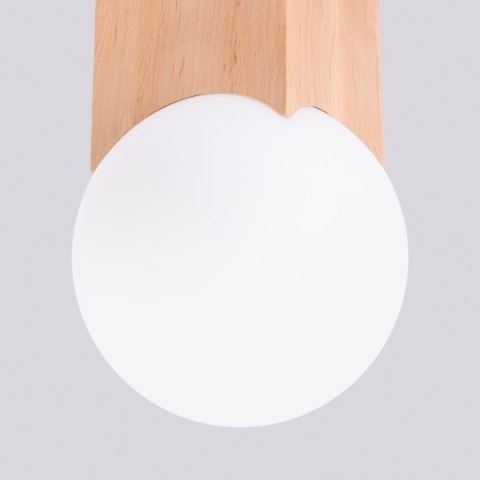Sollux Lighting Plafon SOLIS naturalne drewno