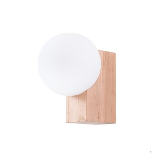 Sollux Lighting Kinkiet BULBO naturalne drewno