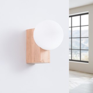 Sollux Lighting Kinkiet BULBO naturalne drewno