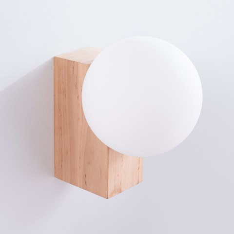 Sollux Lighting Kinkiet BULBO naturalne drewno