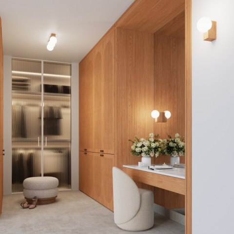 Sollux Lighting Kinkiet BULBO naturalne drewno