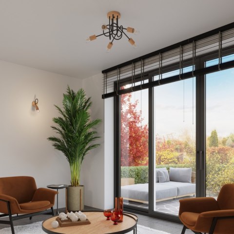 Sollux Lighting Kinkiet EMBER czarny