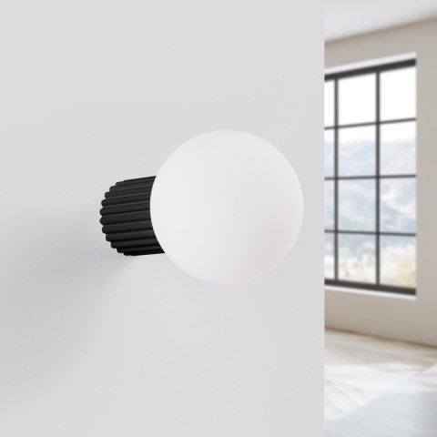 Sollux Lighting Kinkiet HALO czarny IP44