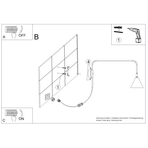 Sollux Lighting Kinkiet NOX biały