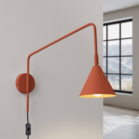 Sollux Lighting Kinkiet NOX ochra czerwona