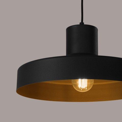 Sollux Lighting Lampa wisząca BILO czarna