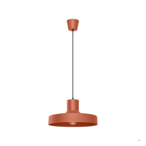 Sollux Lighting Lampa wisząca BILO ochra czerwona