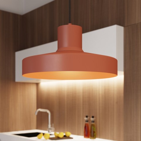 Sollux Lighting Lampa wisząca BILO ochra czerwona