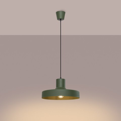 Sollux Lighting Lampa wisząca BILO zielona oliwka