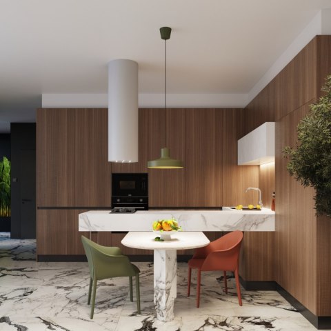 Sollux Lighting Lampa wisząca BILO zielona oliwka