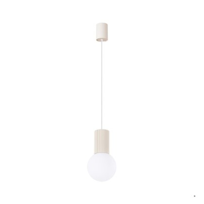 Sollux Lighting Lampa wisząca HALO 1 beżowa