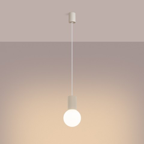 Sollux Lighting Lampa wisząca HALO 1 beżowa