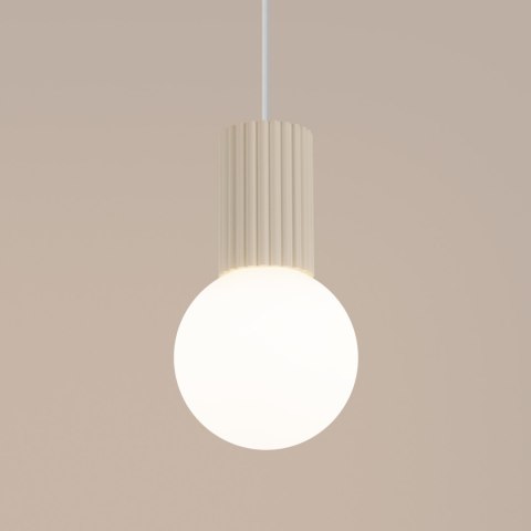 Sollux Lighting Lampa wisząca HALO 1 beżowa