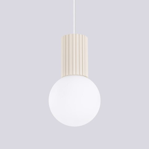 Sollux Lighting Lampa wisząca HALO 1 beżowa