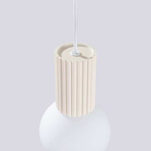 Sollux Lighting Lampa wisząca HALO 1 beżowa