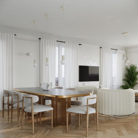 Sollux Lighting Lampa wisząca HALO 1 beżowa