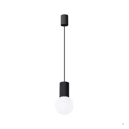 Sollux Lighting Lampa wisząca HALO 1 czarna