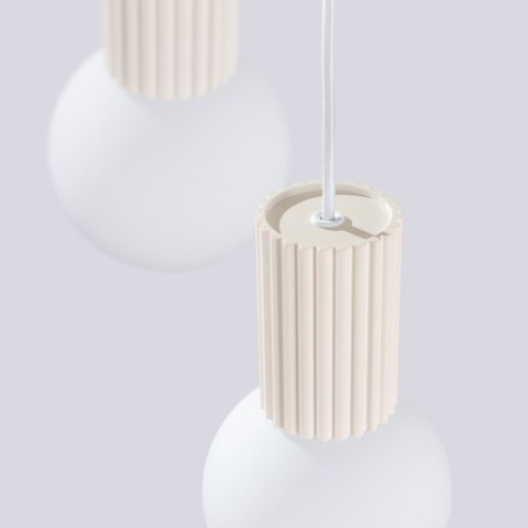 Sollux Lighting Lampa wisząca HALO 3P beżowa