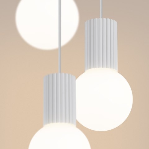 Sollux Lighting Lampa wisząca HALO 3P biała